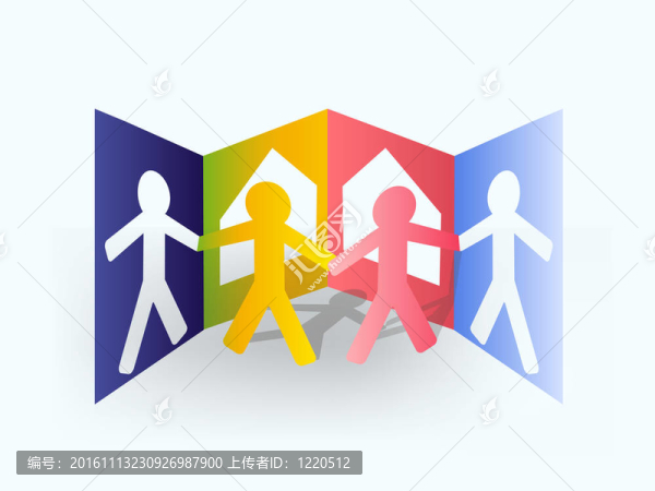 五彩紙的人