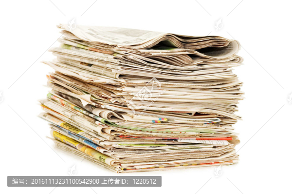 白色背景的各種報(bào)紙-匯圖網(wǎng) www.fosd68.com 白色背景的各種報(bào)紙