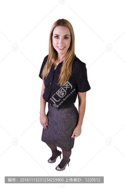 美麗的女孩站起來
