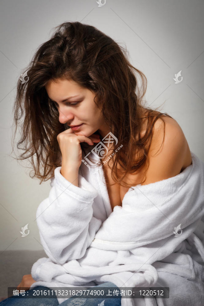 患有抑郁癥的女人
