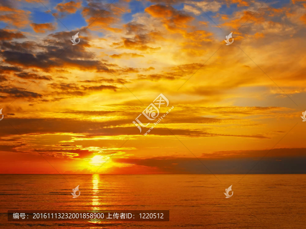 海上日落