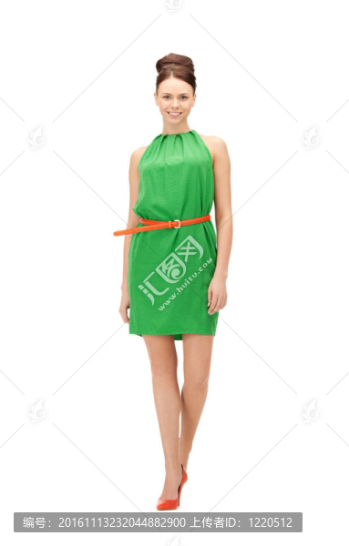 可愛(ài)的女人穿著優(yōu)雅的衣服