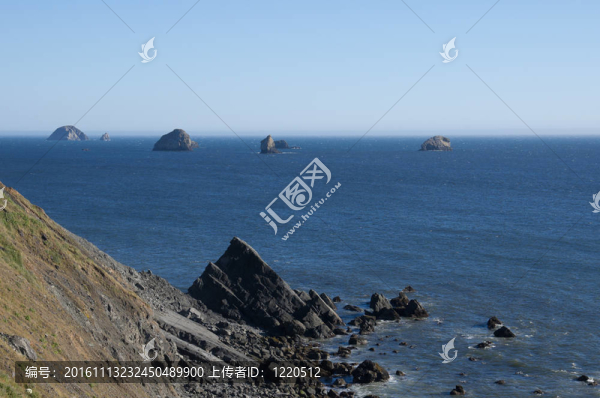 海洋巖石裸露
