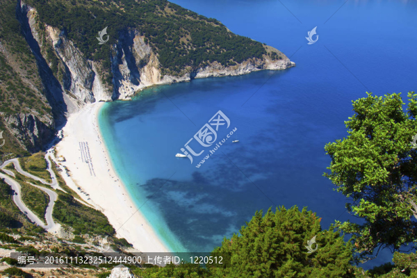 mirtos海灘在希臘的Kefalonia島