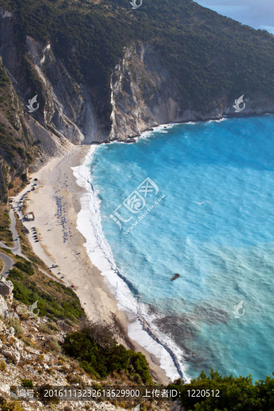 mirtos海灘在希臘的Kefalonia島