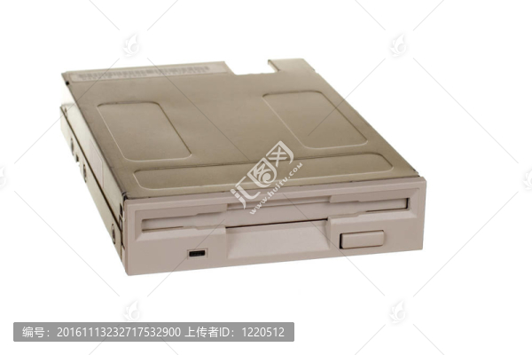 軟盤驅(qū)動器隔離的白色