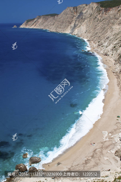 普拉蒂亞軍火海灘在Kefalonia島-匯圖網(wǎng) www.fosd68.com 普拉蒂亞軍火海灘在Kefalonia島