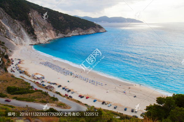 mirtos海灘在希臘的Kefalonia島
