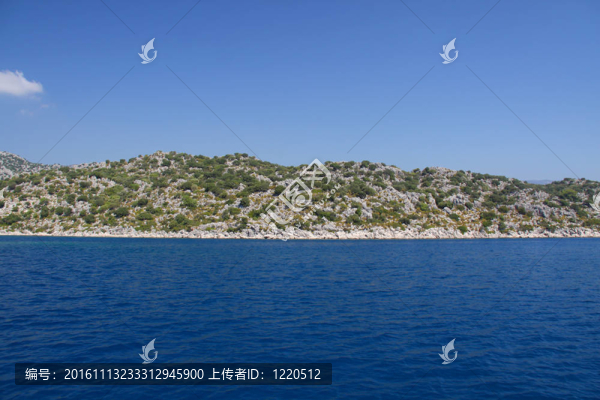 土耳其的巖石和海洋
