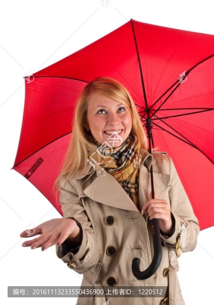 打著雨傘的女人
