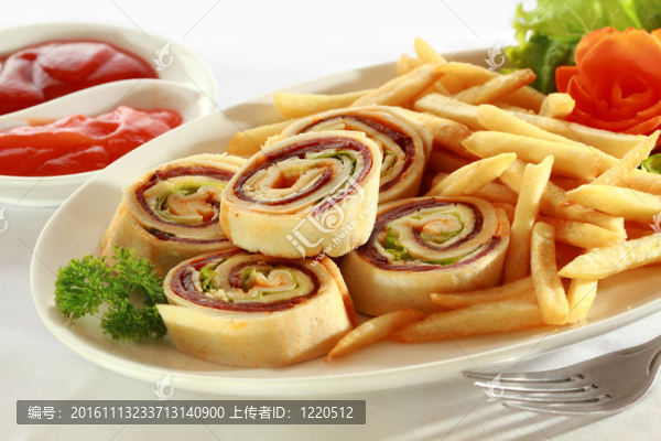 螺旋夾心的開胃菜
