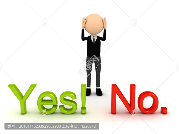 白色背景的3D人物