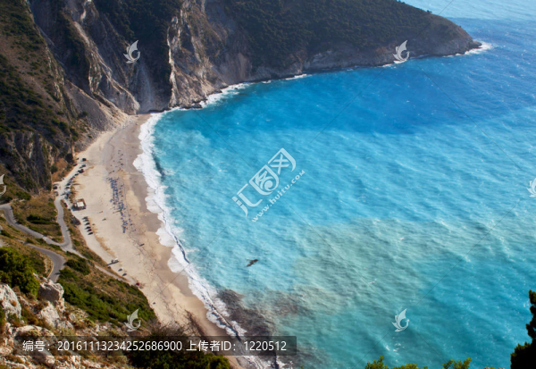 mirtos海灘在希臘的Kefalonia島