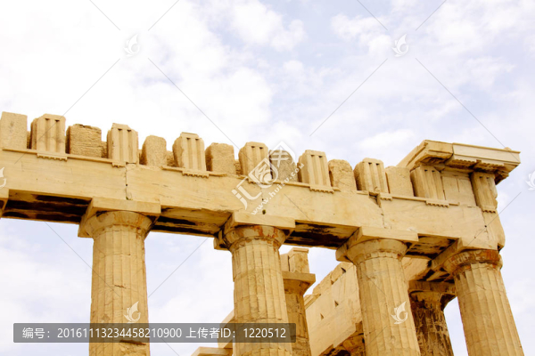 帕特農(nóng)神廟在雅典Akropolis；希臘；