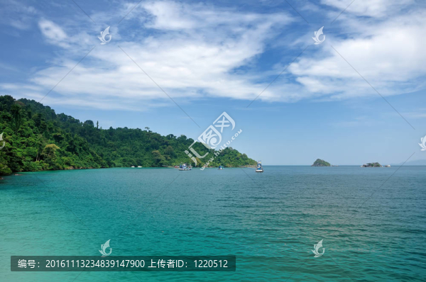 熱帶海洋景觀。泰國(guó)常島。