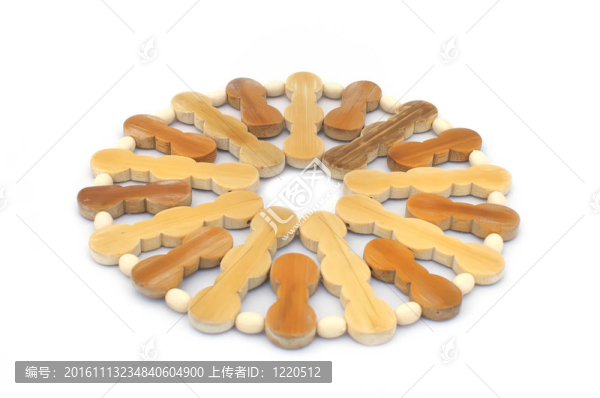 木制腳架孤立在白色背景