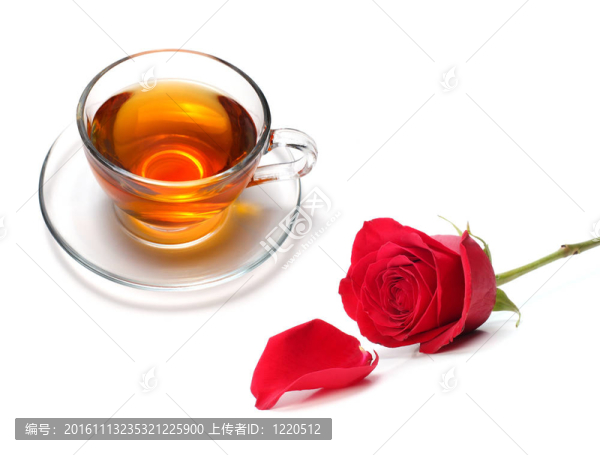 一杯玫瑰花茶