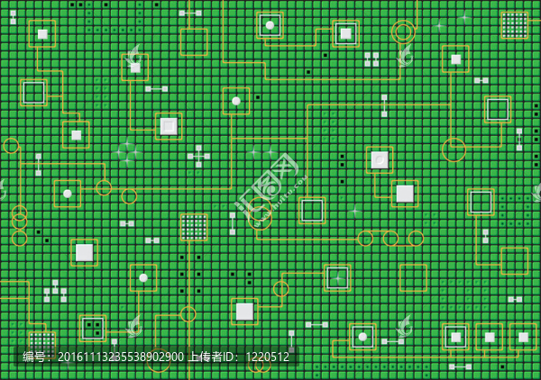 電子高科技文摘綠色背景