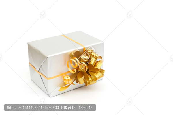 帶金弓的禮品盒