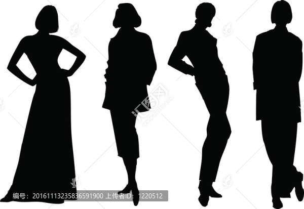 婦女剪影