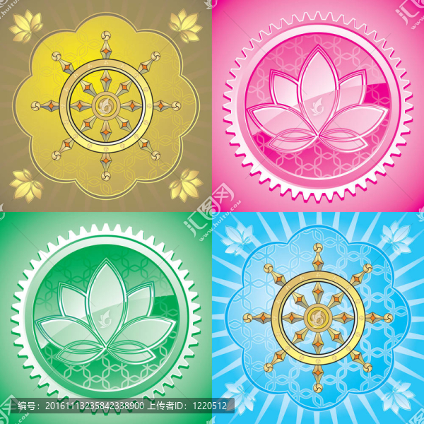 套蓮花和drahma輪