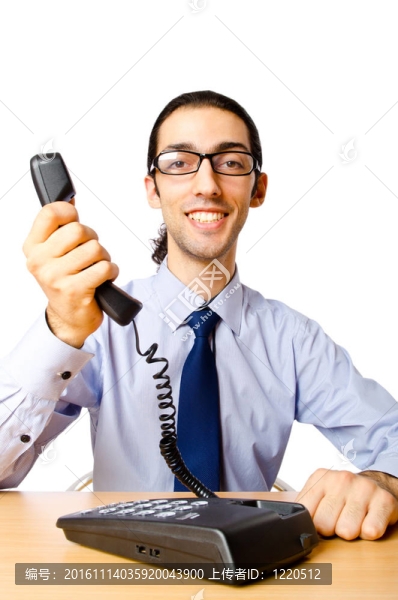 商人在電話里交談