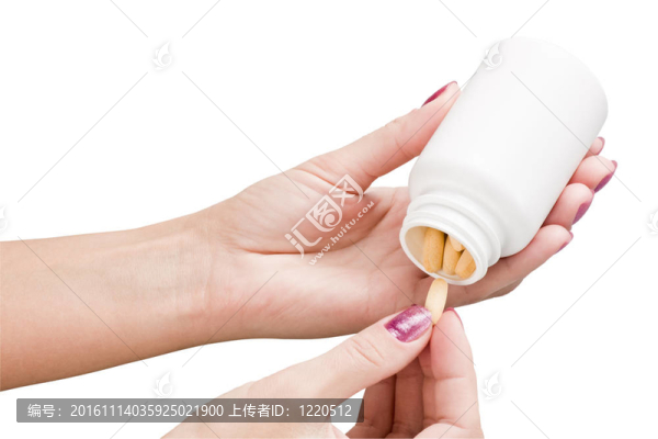 藥片在手