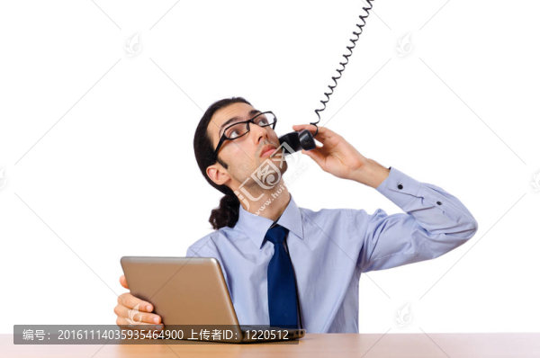 商人在電話里交談