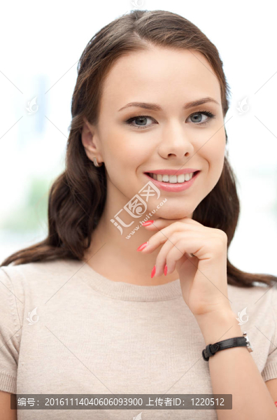 幸福和微笑的女人