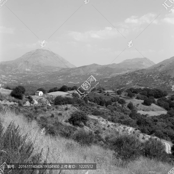 克里特島景觀與教堂