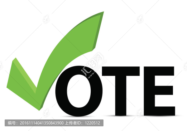 帶有復(fù)選標(biāo)記的投票文本