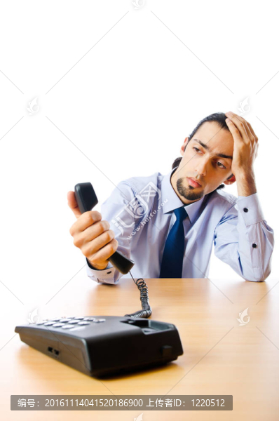 商人在電話里交談