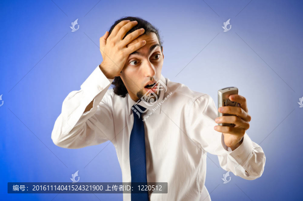 商人在電話里交談
