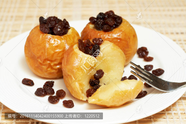 烤有機(jī)蘋果