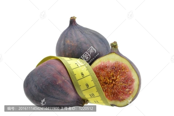 帶測量帶的無花果
