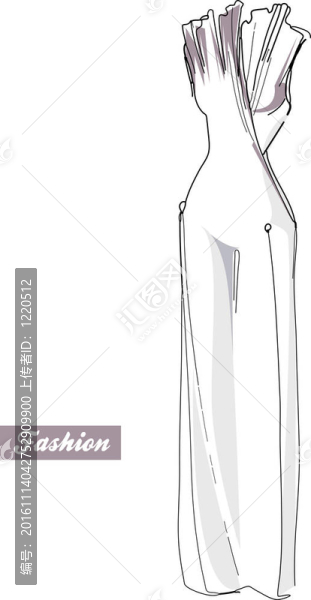 在時(shí)尚的衣服的女模特