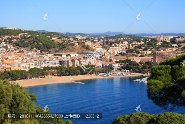 桑特Feliu,de,guixols海灘（布拉瓦海岸；西班牙）