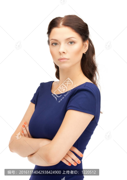 平靜而友好的女人