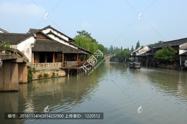 在烏鎮(zhèn)鎮(zhèn)的中國古建筑