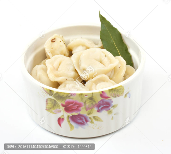 俄羅斯俄羅斯餃子肉餡的餃子與桂冠