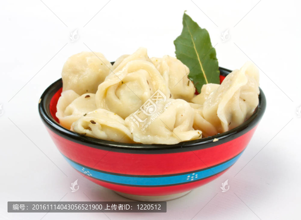 俄羅斯俄羅斯餃子肉餡的餃子與桂冠