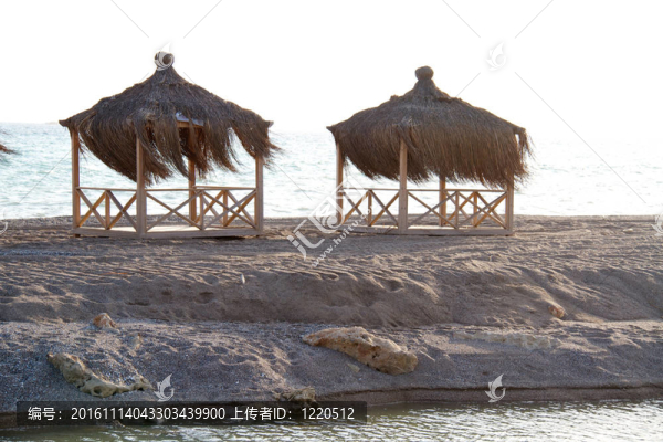 寒冷在Mediterranean海岸。土耳其。Belek。