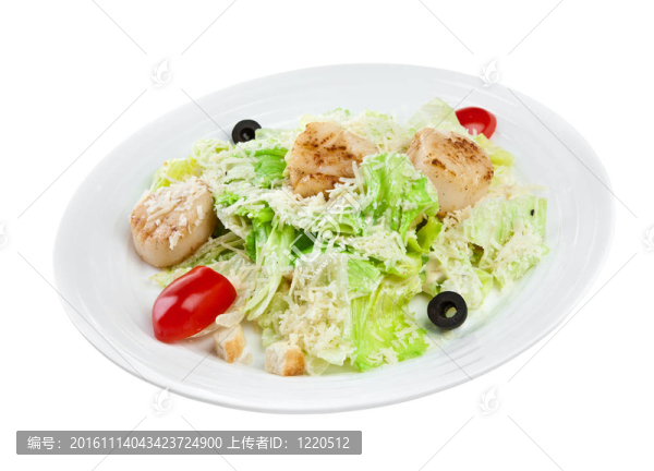 蔬菜和肉沙拉