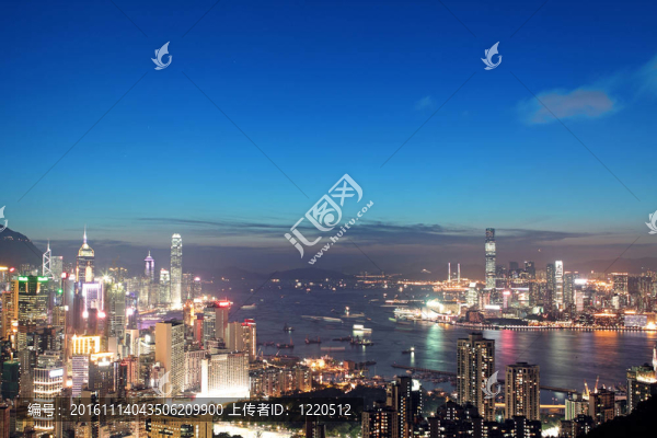 在香港日落