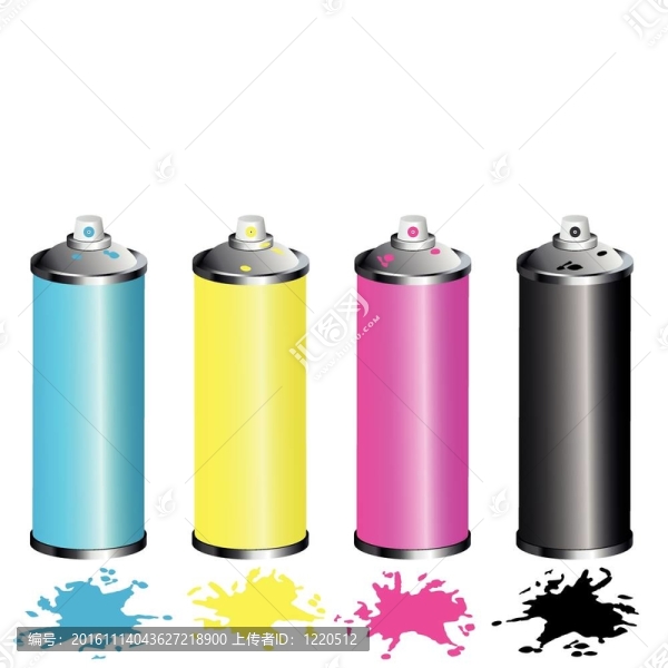 CMYK噴霧罐