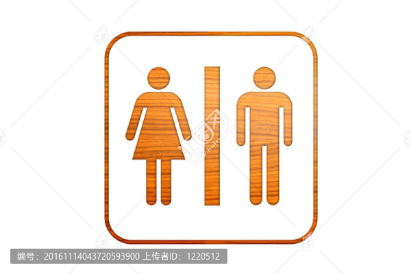 木制男女標志