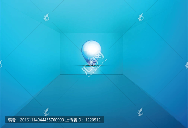 有燈泡的有光澤的空室內(nèi)
