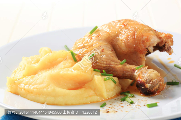 烤雞肉和土豆泥