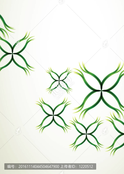 抽象草曲線