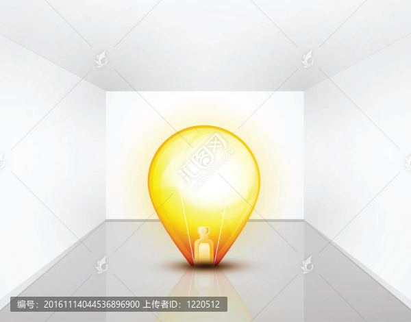 空interioir閃亮的燈